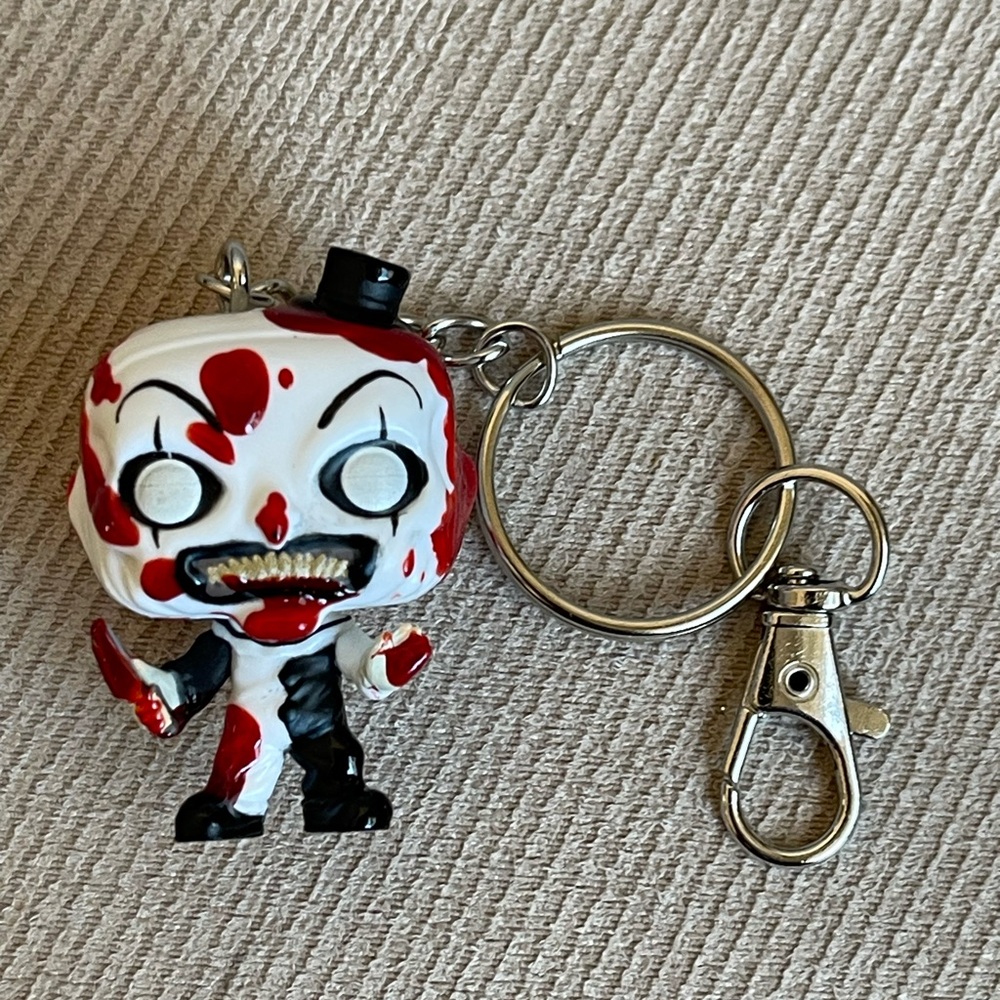 TERRIFIER Art the Clown Vinyl Figure Custom Bag Charm/Keychain Custom Bloody NEW